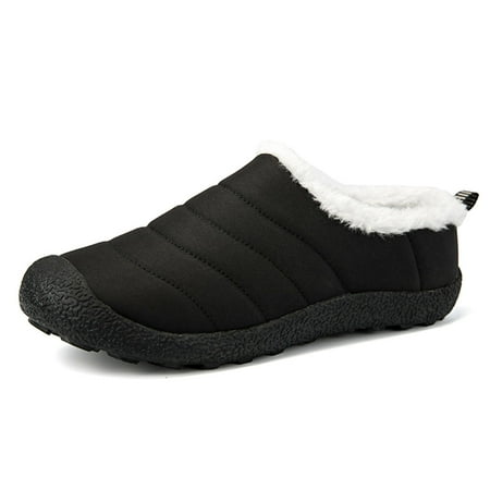 

Element & Stitch Men s Women s Winter Warm Slippers with Fuzzy Plush Lining Slip on House Shoes with Indoor Outdoor Anti-Skid Rubber Sole