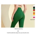 thumbnail image 4 of Pantalones de yoga sin costuras para mujer, cintura alta, levantamiento de cadera, ropa deportiva roja para exteriores, 4 of 4