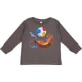 thumbnail image 3 of Inktastic Cute Otter and Beachball Boys or Girls Long Sleeve Toddler T-Shirt, 3 of 5