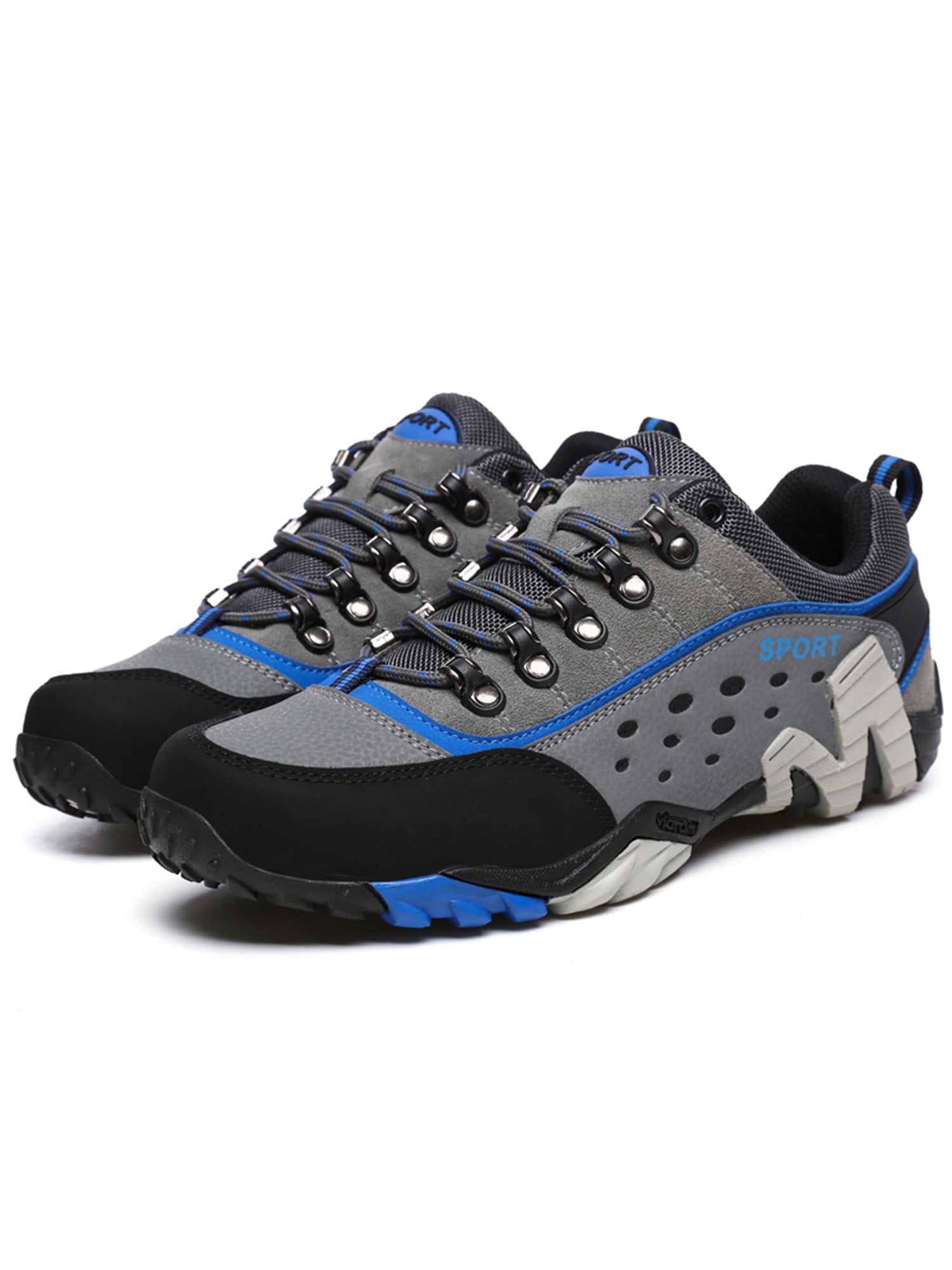 Hiking Shoes Mens mesh Sports Off-Road Outdoor shoes-Royalblue-41