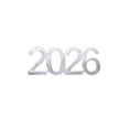 thumbnail image 2 of Silver Graduation Confetti Class of 2026, Glitter 2026 Confetti 100pcs for Graduation Party Decorations and New Years Eve Party Supplies 2026, 2 of 6