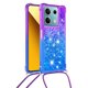 thumbnail image 2 of Funda para Xiaomi Redmi Note 13 5G Brillantina Líquida Divertida Reluciente y con Cristales en Movimiento Cuerpo Cruzado con Cordón Ajustable, 2 of 5