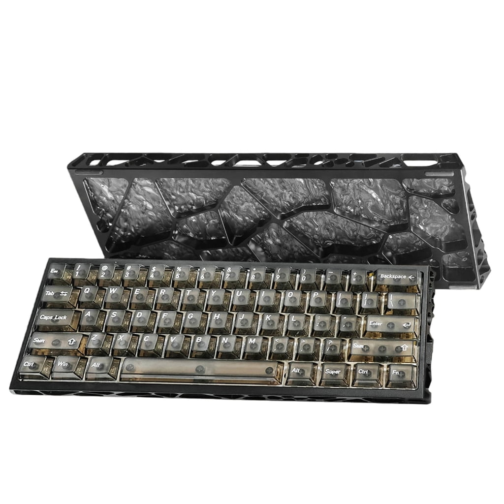 Gaming Keyboard Full Aluminum Hollow Frame Switches Programmable Color Backlit Corded Connection