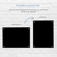 thumbnail image 6 of 9x12 Dry Erase Board for Wall - with .25 Black Acrylic and White Stand Off Finish - Perfect Whiteboard for Office, Home, Classroom - Durable and Stylish .25 Black Acrylic Dry Erase Board, 6 of 8