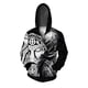 thumbnail image 5 of Ropa de otoño para hombre Sudaderas cómodas con capucha y estampado de guerreros de marcas originales Sudaderas con capucha de gran tamaño con cremallera, 5 of 5