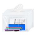 thumbnail image 4 of 5Pcs Storage Pouch Transparent Visible Plastic Bedroom Cabinet Hanging Hook Bag Stationery Organizer Daily Use, 4 of 8