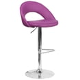 thumbnail image 6 of Flash Furniture Contemporary White Vinyl Rounded Back Adjustable Height Barstool with Chrome Base [CH-132491-WH-GG], 6 of 8