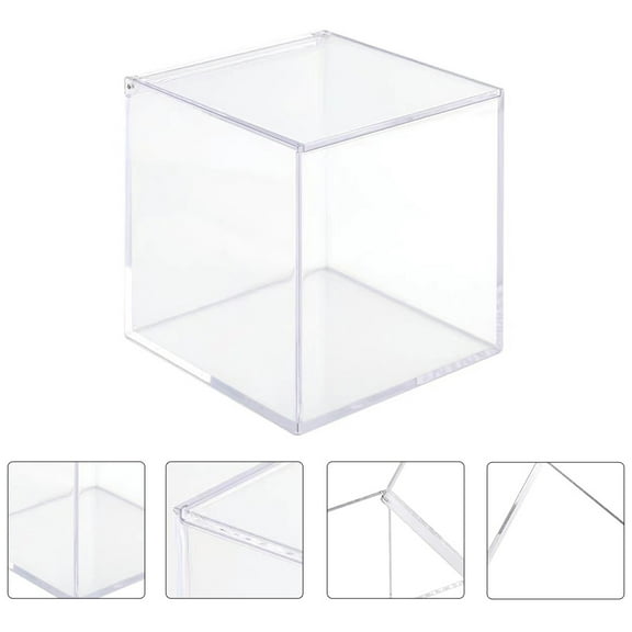 PAMINGONO Storage Container With Lid Acrylic For Desktop Organization 1 Set