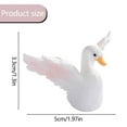 thumbnail image 3 of Desktop ornament,Miniature Ornament Creative Swan Resin Figurine Charming Desktop Decor For Home, 3 of 9