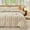 Linen-white, variant on Striped Duvet Cover Set 100% Washed Cotton Linen Like Super Soft Chic Bedding Set 3 Pcs Tannish Linen Grey-White Full