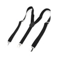 thumbnail image 1 of INSPIRE CHIC Metal Clamp Y Shaped Adjustable Suspender Clip Braces Dark Black One Size, 1 of 5