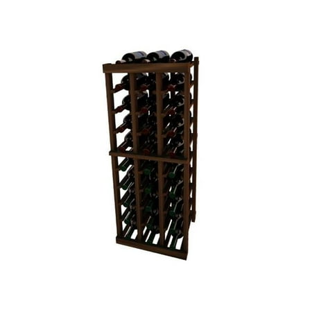- Wine Cellar Innovation Premium Redwood Vintner Series 3 Column Individual Rack, Dark Walnut Stain - 3 ft.