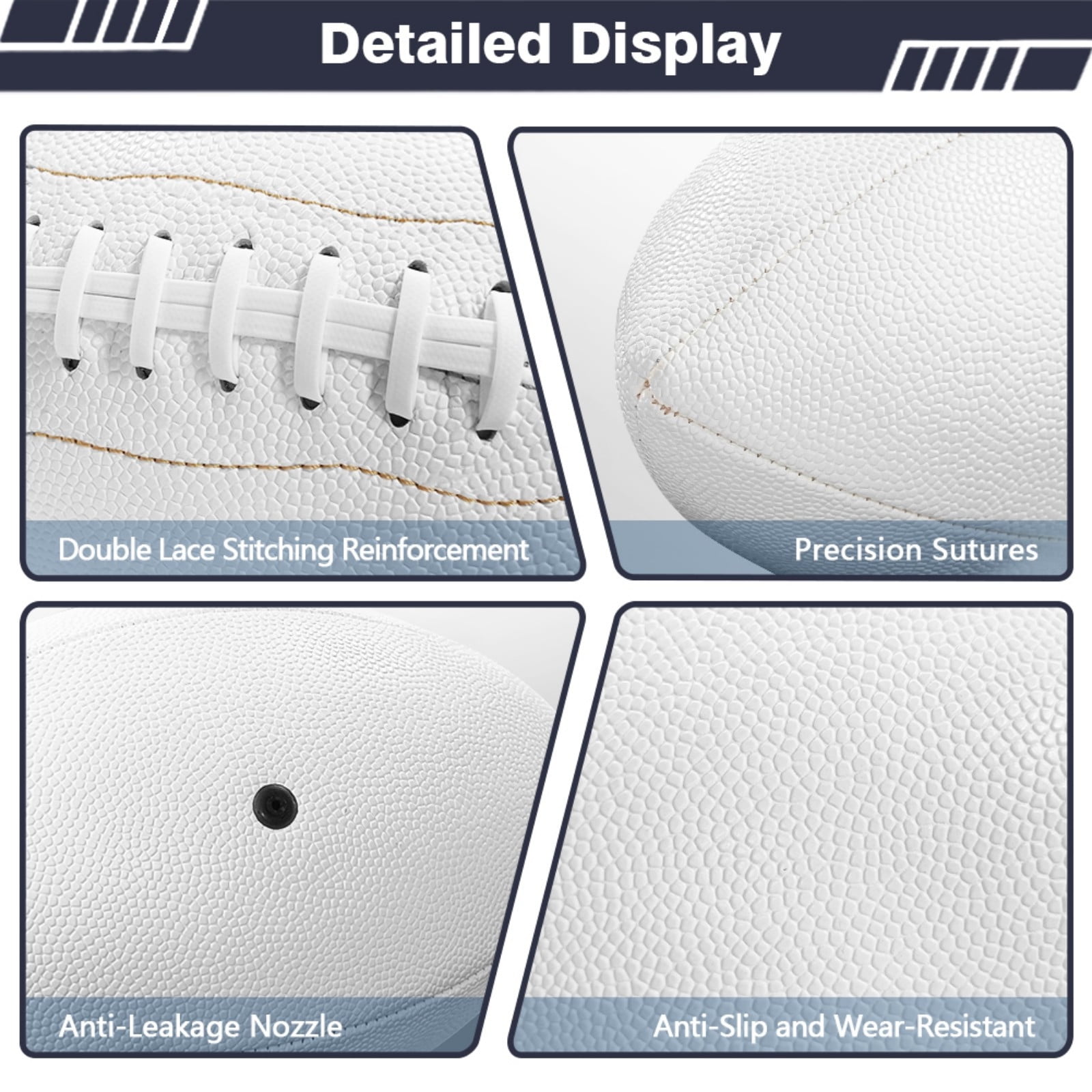 Weloille Custom Photo Training Football PU Leather Personalized Sports Gift for Fans Birthday Present