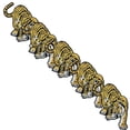 thumbnail image 2 of Parches para Gorra Decorativo Tiger Tiger03 5 Parches Tigre 29.2x22.5cm Amarillo/Blanco Bordado Adhesivo para Planchar. PatchPros Parches MXIGT-005, 2 of 2