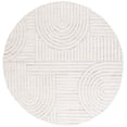 thumbnail image 2 of Safavieh Elmhurst Carbrey Geometric Area Rug, Ivory/Gray, 6'7" x 6'7" Round, 2 of 10