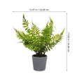 thumbnail image 2 of IFANLANDOR 1Ud Planta Decorativa Artificial De Helecho En Plástico Color Azul Para Y Oficina, 2 of 6