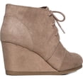 thumbnail image 3 of J. Adams Roxy Low Heel Wedge Lace Up Ankle Boot, 3 of 7
