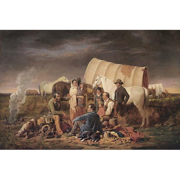 Advice on the Prairie-Fine art canvas print (20" x 30")