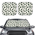 thumbnail image 2 of Sikiie Abstract Green Polka Dot Print Foldable Car Windshield Sun Visor, Car Window Sunshade Suitable for Sedan, SUV and Truck Car Accessories-Medium, 2 of 6