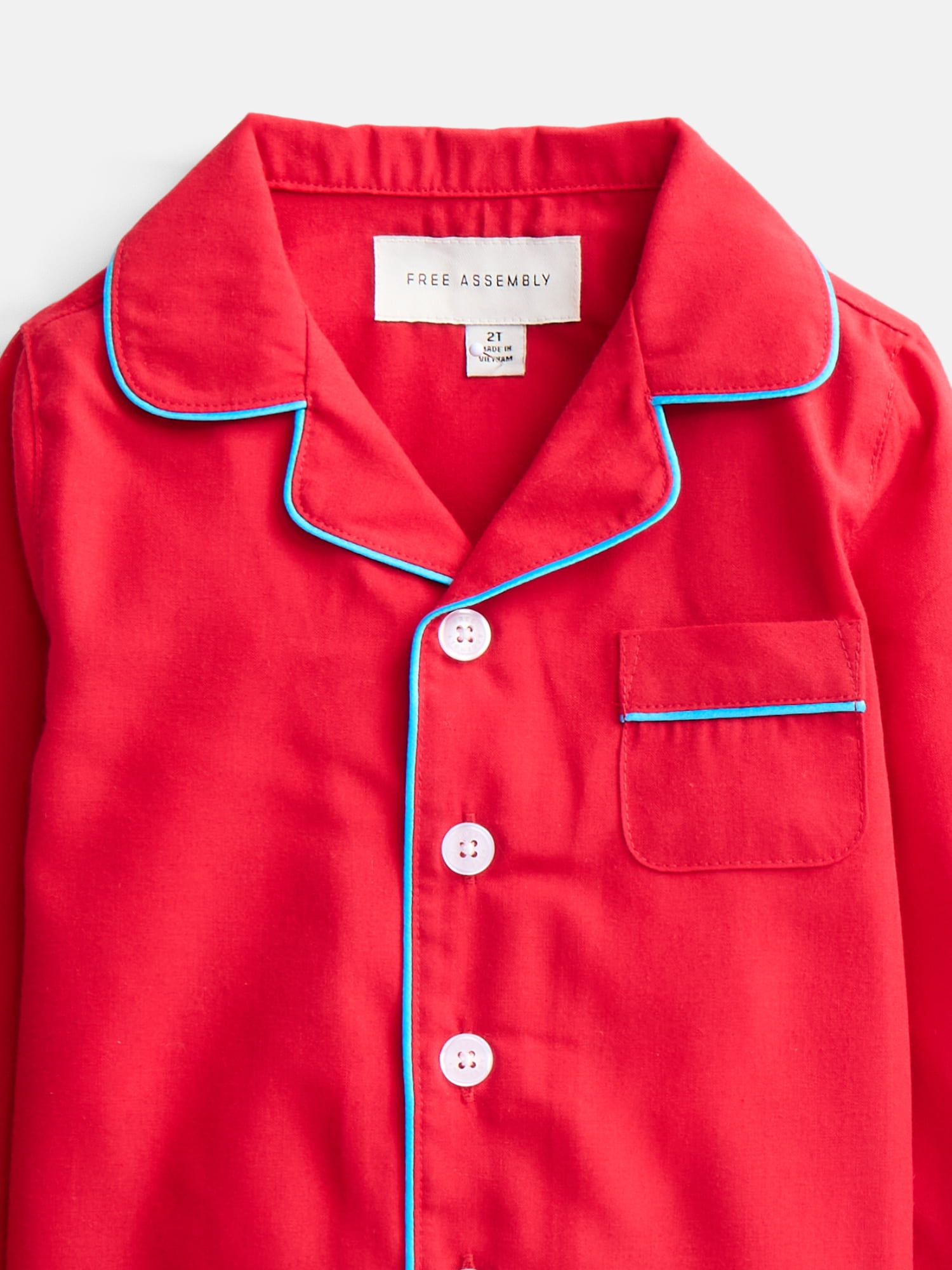 Free Assembly Matching Family Pajamas Toddlers' Top and Pants Gift Set, 2-Piece, Sizes 2T-4T
