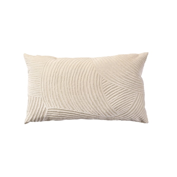 Better Homes & Gardens Waves Vanilla Dream 14" x 24" Decorative Throw Pillow Cover