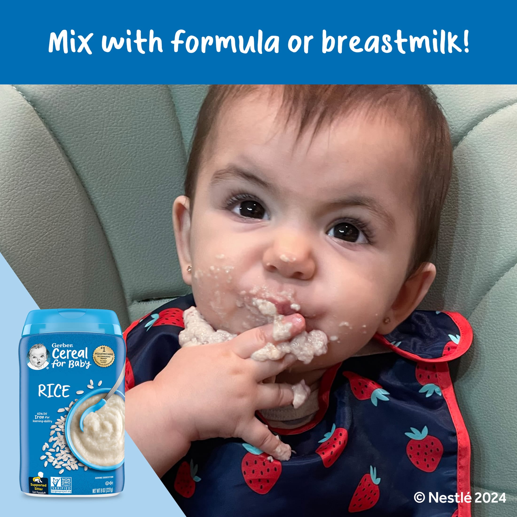 Adding rice cereal online to infant formula