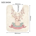 thumbnail image 5 of IAUYY 24x16 Inch Bath Mat Thick Soft Plush Shower Mat TPR Backing Material Non Slip Bath Mats for Bathroom for Tub Shower Hotel A Deer with Antlers, 5 of 9