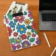 thumbnail image 6 of Cartoon Flower Foldable Binder Folder Clipboard with Pen Slot Double Clips A4 Size File Storage, 6 of 8