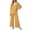 Yellow, variant on YYDGH Pajamas Sets for Women Two Piece Lounge Outfits Lace Trim V Neck Top Long Sleeve Tops and Wide Leg Pants Sleepwear Loungewear Nightwear Suit