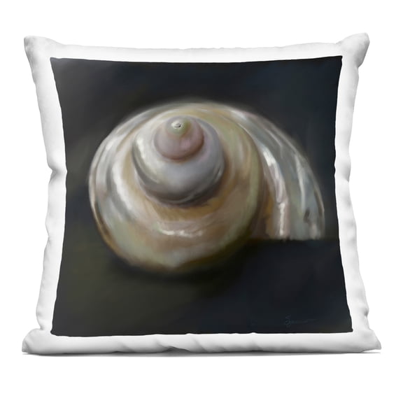 Stupell Industries Swirled Seashell Sea Treasure Decorative Printed Throw Pillow, design by Mary Sparrow