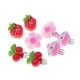 thumbnail image 3 of Clip On Earrings For Girls 8 Pcs Fun Styles Strawberry Cherry Ice Cream Flower Decorative Jewelry For Kids Dress Up Parties, 3 of 5