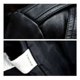 thumbnail image 3 of EFINNY Punk Women PU Leather Zipper Biker Motorcycle Coat, 3 of 5