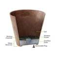 thumbnail image 3 of Root & Vessel Napa Round Planter, Gray, 8", 3 of 3