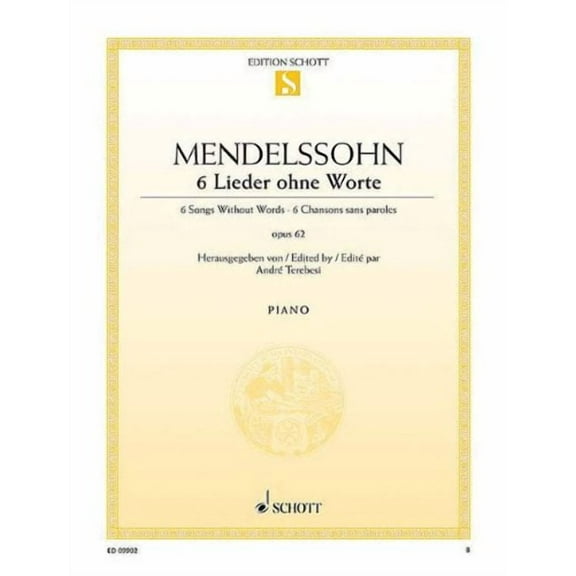 Six Songs Without Words Op. 62: Piano