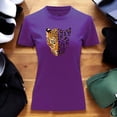 thumbnail image 3 of Playera Blusa Con Estampado De Jaguar Animal Print Ropa Para Mujer Color Morado Talla Chica Marca Emil SaEs, 3 of 4