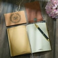 thumbnail image 4 of NICKSUN Vintage Train Embossed Leather Writing Journal Notebook with Pen Set,Antique Handmade Daily Notepad Sketchbook,Travel Diary Notebooks to Write in,Gift for Men Women, 4 of 6