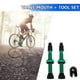 thumbnail image 3 of Núcleo De Válvula Automotriz 2 válvulas Presta de 60 mm + herramienta para neumáticos sin cámara de bicicleta de montaña (verde), 3 of 3