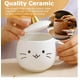 thumbnail image 4 of Taza De Cerámica Kawaii De Gatito Lucky Cat Con Holder Tapa Y Cuchara 400ml Blanco, 4 of 4