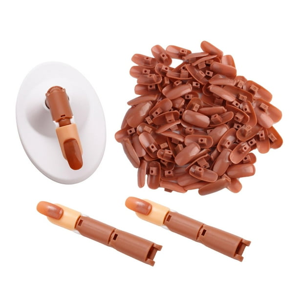 Mano de práctica ajustable profesional, herramienta de práctica de manos flexibles para acrílico Conjunto con base blanca