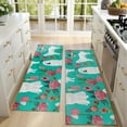 thumbnail image 4 of Kitchen Rugs Sets Of 2,Great Pyrenees Dog and Pioneer Flower Anti Fatigue Kitchen Mat Rugs Non Slip Washable,Decorative Kitchen Floor Mats for Kitchen,Sink,Laundry,17"X47", 4 of 5