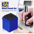 thumbnail image 3 of FOMIYES 1Set Metal Letter Punch Kit Black Carbon Steel for Craft Use with High Precision Stamping, 3 of 8