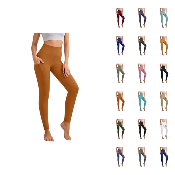 Lifting Leggings for Women High Waisted Tummy Control Tight Leggings Stretch Workout Gym Yoga Pants with Pockets
