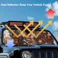 thumbnail image 4 of Yuyamidu Camo Deer Windshield Sun Shade for Jeep, USA Flag Windshield Sunshade for Wrangler TJ JK JL1997-2024,UV Ray & Heat Block Shades, 4 of 7