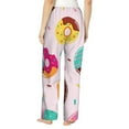 thumbnail image 3 of Balery Donut print Women's Pajama Pants,Ultra Lightweight Pjs,Lounge Pant-, 3 of 9