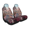 thumbnail image 2 of Yiaed Vintage Pink Drive View Print Car Seat Covers,Universal Auto Seats Protector Fits for Car,SUV Sedan,Truck,Automotive Seat Covers & Accessories-1, 2 of 9