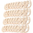thumbnail image 4 of 48Pcs Light Brown Wooden Horseshoe Cutouts for Home Decoration, 4 of 8
