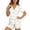 Multicolor, variant on Xdegoge Womens Pajama Sets 2 Piece Button Up Short Sleeve Pajamas Notched Collar with Pocket Open Front Top and Shorts Cute 4 Way Stretch Bow Print Lounge Sleepwear