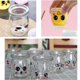 thumbnail image 4 of White 12 Tarros De Yogur De Vidrio Con Tapas Con Diferentes Decoración De Emoticonos, Tarro De Crema De Postre Capacidad 100 Ml, 4 of 5