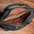 thumbnail image 3 of Bolso bandolera de lona vintage, bolso de hombro, bolso de viaje para hombre, negro, 3 of 5