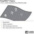 thumbnail image 6 of Classic Accessories OverDrive PolyPRO 1 Travel Trailer RV Cover, Fits 33' - 35' RVs - Breathable and Water Repellent Travel Trailer Cover, 6 of 7